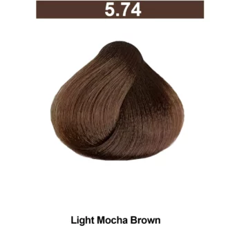 رنگ مو قهوه ای موکا روشن 5.74 اکیا 100 میل