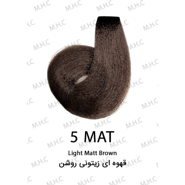 رنگ مو قهوه ای زیتونی روشن 5MAT سیلا 120 میل