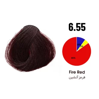 رنگ مو قرمز آتشین شماره 6.55 تونی 100 میل