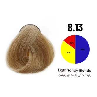 رنگ مو بلوند شنی ماسه ای روشن شماره 8.13 تونی 100 میل