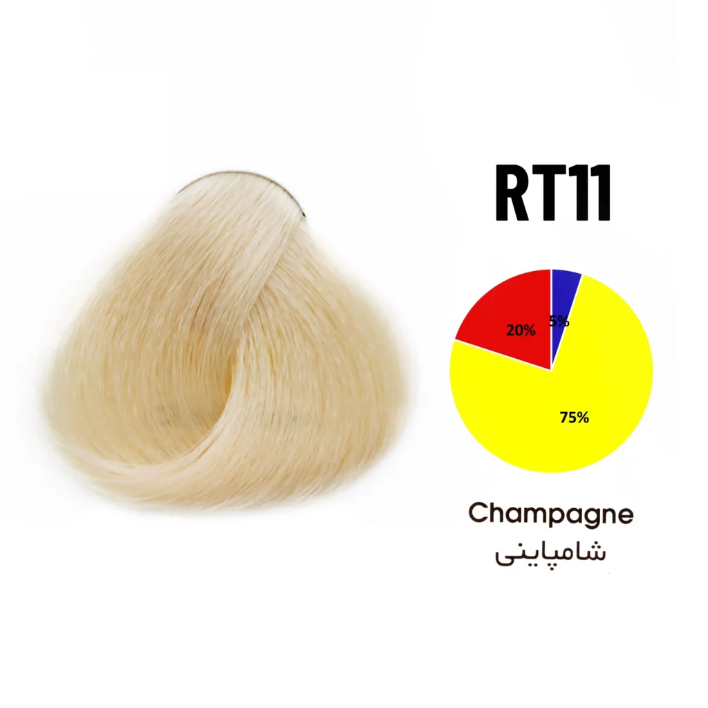 رنگ مو شامپاینی شماره RT11 تونی 100 میل