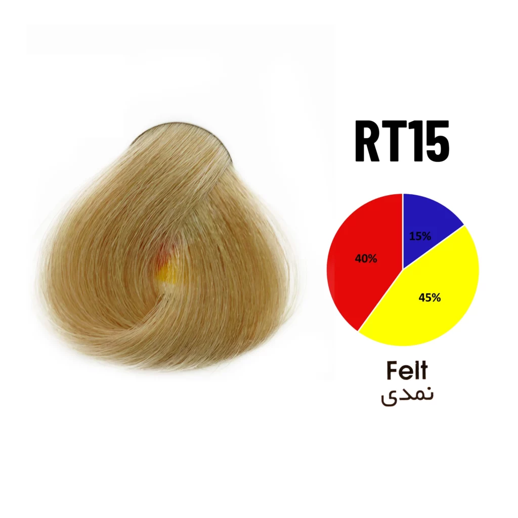 رنگ مو نمدی شماره RT15 تونی 100 میل