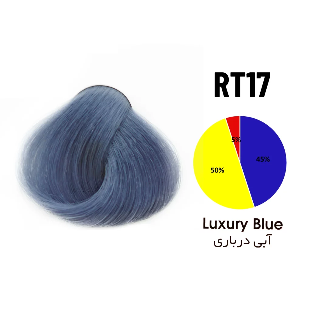 رنگ مو آبی درباری شماره RT17 تونی 100 میل