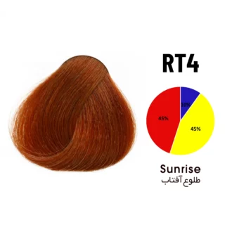 رنگ مو طلوع آفتاب شماره RT4 تونی 100 میل