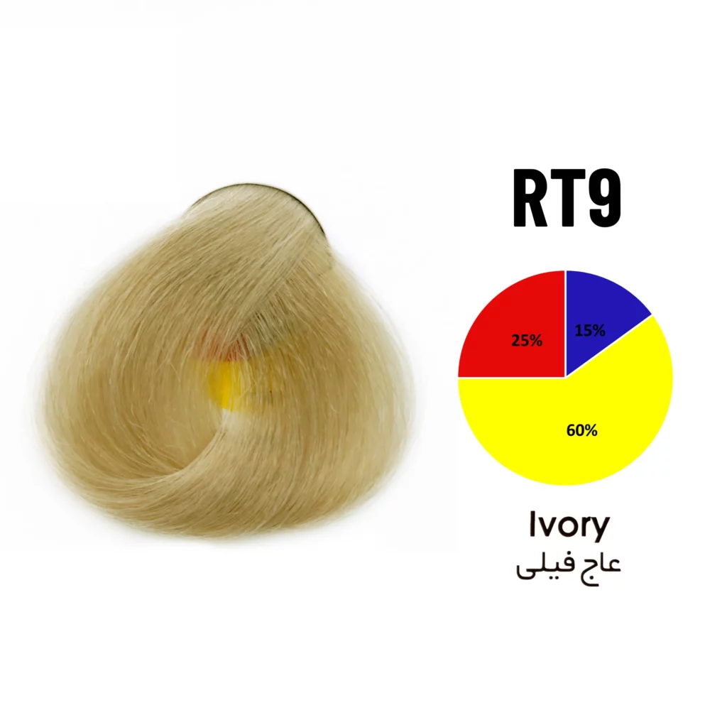 رنگ مو عاج فیلی شماره RT9 تونی 100 میل