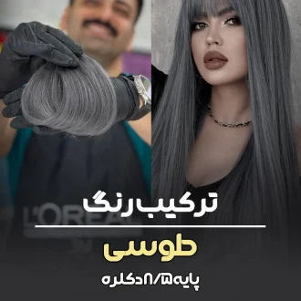 فرمول ترکیب رنگ طوسی پایه ۹ دکلره