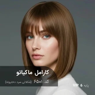 ترکیب رنگ کارامل ماکیاتو (شکلاتی سرد دخترونه) کد 6501