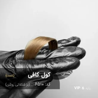 رنگ مو کول کافی بژ شکلاتی روشن با بازتاب طبیعی بژ و قهوه‌ای روی پایه ۶ دکلره
