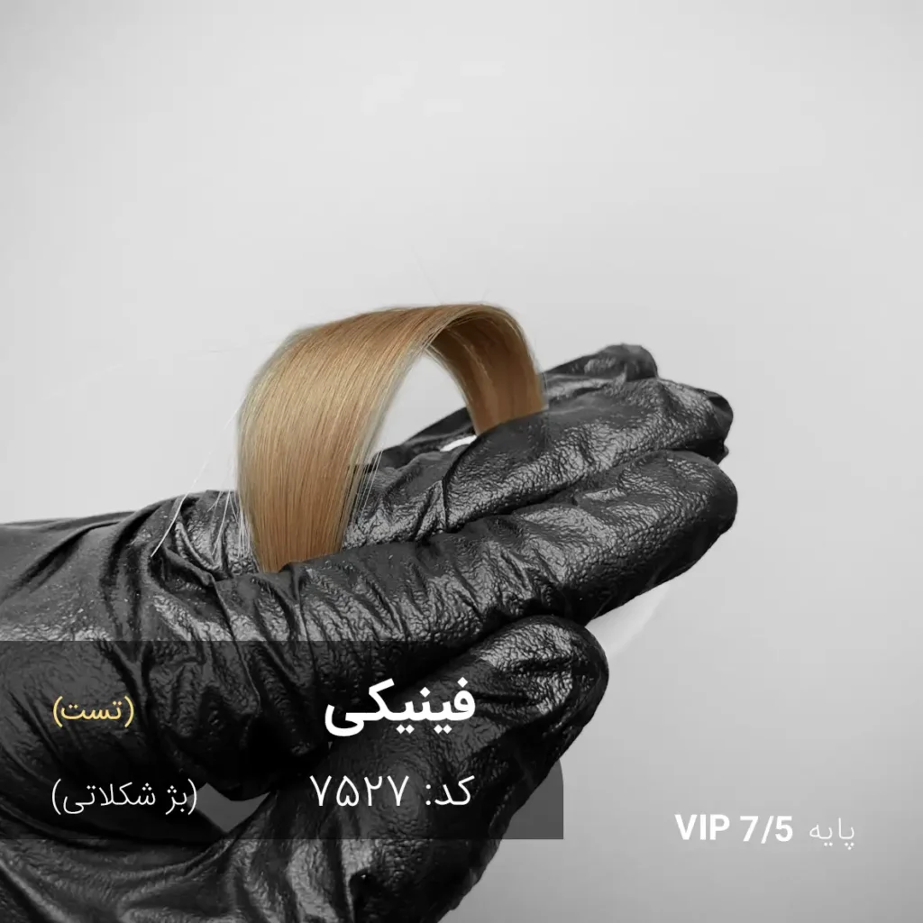رنگ مو فینیکی بژ شکلاتی روی پایه 7 دکلره