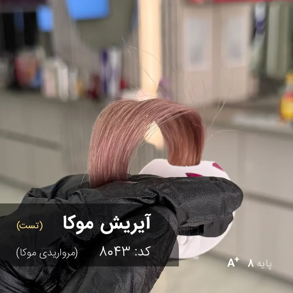 رنگ مو آیریش موکا مرواریدی موکا روی پایه دکلره 8