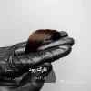 تغییر رنگ مو از مشکی طبیعی به خرمایی سرد مدل دارک وود - نمونه خروجی نهایی بدون دکلره