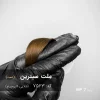 رنگ موی مِلت سیترین (طلایی کاپوچینو) با تناژ گرم و براق روی موهای دکلره شده با پایه 7