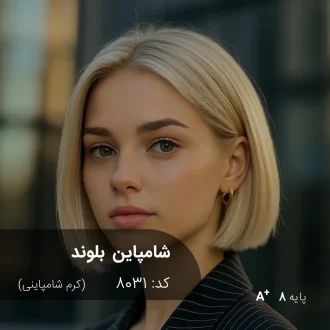 ترکیب رنگ شامپاین بلوند (کرم شامپاینی) کد 8031
