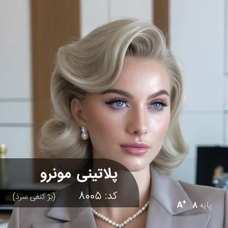 ترکیب رنگ پلاتینی مونرو (بژ کنفی سرد) کد 8005