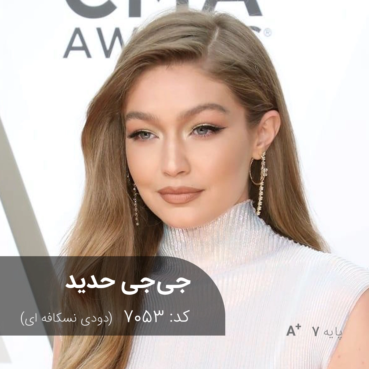 ترکیب رنگ جی جی حدید (دودی نسکافه ای) کد 7053 ترکیب رنگ جی جی حدید (دودی نسکافه ای) با تناژ سرد دودی و درخشش نسکافهای روی پایه دکلره 7