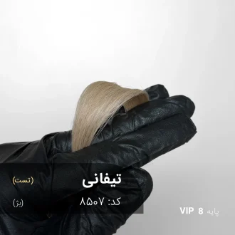 ترکیب رنگ تیفانی بژ روی پایه دکلره 8 همراه با پک هدیه کامل اکسیدان و ابزار رنگساژ